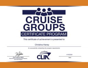 CLIA Group Cruise Certificate