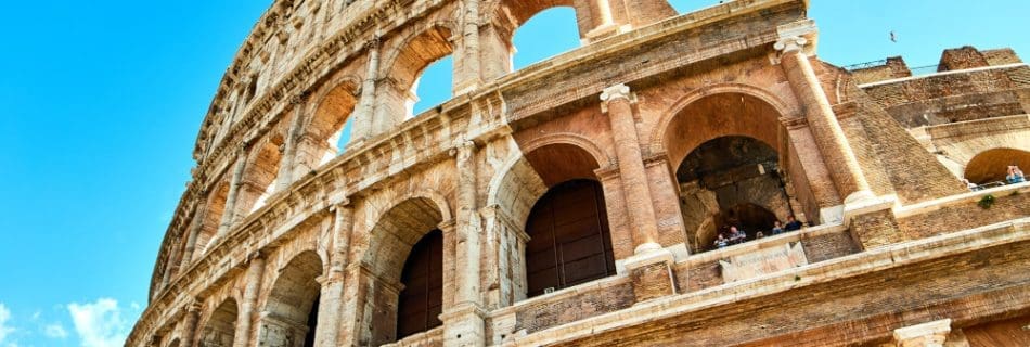 The Colosseum in Rome Italy