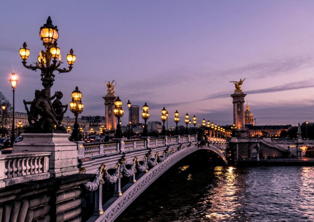 Paris Bridge at Night - Parisian Adventure