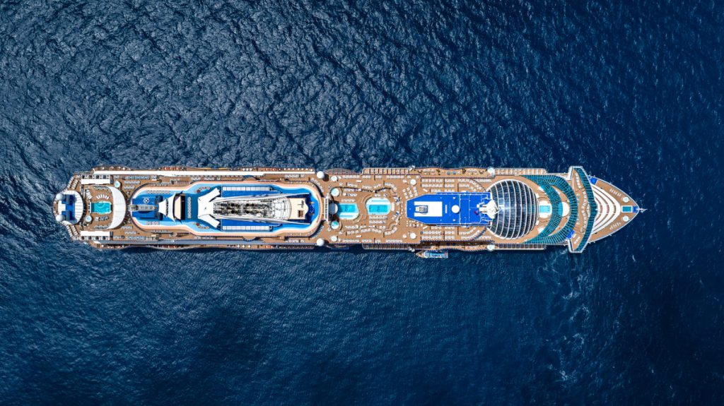 Star Princess Top Down View