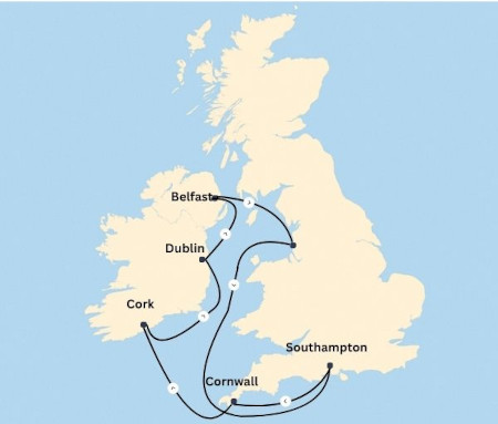 7 day Ireland and England Majestic Princess